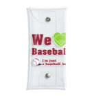 キッズモード某のWe love Baseball(レッド) 투명 동전 지갑