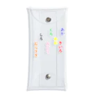 sleepmoneyのあか　きいろ　あお　くろ　みどり　しろ　むらさき　脳トレ Clear Multipurpose Case