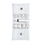 illust_designs_labのワクチン接種済みのイラスト COVID-19 vaccine mRNA 日本語文字付き Clear Multipurpose Case