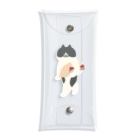 SUIMINグッズのお店のはまちの握り寿司を前のめりに運ぶねこ Clear Multipurpose Case