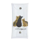 Junko Ogoshi original goodsの3匹の猫 Three cats Clear Multipurpose Case