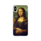 SONOTENI-ARTの018-001　レオナルド・ダ・ヴィンチ　『モナ・リザ』　クリア　スマホケース　iPhone XS/X専用デザイン　CC2 Clear Smartphone Case