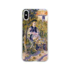 SONOTENI-ARTの016-007　ルノワール　『庭のニニ (ニニ・ロペス)』　クリア　スマホケース　iPhone XS/X専用デザイン　CC2 Clear Smartphone Case