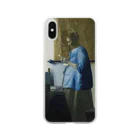 SONOTENI-ARTの008-006　フェルメール　『青衣の女』　クリア　スマホケース　iPhone XS/X専用デザイン　CC2 Clear Smartphone Case