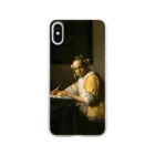 SONOTENI-ARTの008-009　フェルメール　『手紙を書く女』　クリア　スマホケース　iPhone XS/X専用デザイン　CC2 Clear Smartphone Case