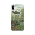 SONOTENI-ARTの004-021　クロード・モネ　アルジャントゥイユのモネの家の庭（ダリアの咲く庭）』　クリア　スマホケース　iPhone XS/X専用デザイン　CC2 Clear Smartphone Case