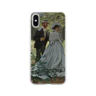 SONOTENI-ARTの004-023　クロード・モネ　『バジールとカミーユ』　クリア　スマホケース　iPhone XS/X専用デザイン　CC2 Clear Smartphone Case