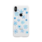 さとろくの雪の結晶クリアiPhoneケース クリアスマホケース