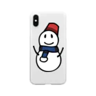 犬田猫三郎の雪ダルマ Clear Smartphone Case