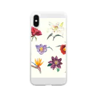 上/うえのお気に入りの花 Clear Smartphone Case