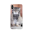 やまねこショップSUZURI支店のマヌルネコ Clear Smartphone Case