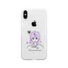 ｼ ｭ ﾘの紫髪の女の子 Clear Smartphone Case