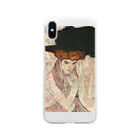 Art Baseのグスタフ・クリムト / 1910 / The Black Feather Hat / Gustav Klimt Clear Smartphone Case