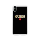 DOLUXCHIC RAYLOのQUEEN Black & Gold Clear Smartphone Case