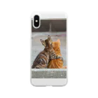 猫写真家　森永健一 にゃんこ屋 SUZURIストアのずっと一緒 Clear Smartphone Case