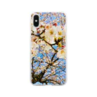 黒ヤギの桜 Clear Smartphone Case