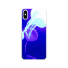 がちゃみそしるのPurple jellyfish  Clear Smartphone Case