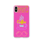 sopshizu shop ~CAFE  MOON~のcafe MOON スマホケース（iphoneX,XS専用） Clear Smartphone Case