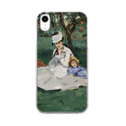 SONOTENI-ARTの012-002　エドゥアール・マネ　『庭のモネ一家』　クリア　スマホケース　iPhone XR専用デザイン　CC3 Clear Smartphone Case