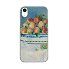 SONOTENI-ARTの016-008　ルノワール　『桃とぶどうのある静物』　クリア　スマホケース　iPhone XR専用デザイン　CC3 Clear Smartphone Case