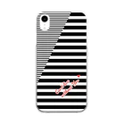 DOLUXCHIC RAYLOのCan't live without You Border & Border Clear Smartphone Case