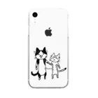 むしんちのてつなぎ猫 Clear Smartphone Case