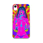 oosuga_tamotsuのpsychedelic V sign Clear Smartphone Case