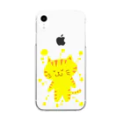 えかきにゃんこのお店♪のきいろいねこ Clear Smartphone Case