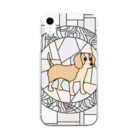 ふうふうたかのビーグル　レモン＆ホワイト Clear Smartphone Case