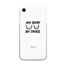 Femme.AのMy body My choice Clear Smartphone Case