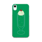 BLUE_greenのメロンソーダ Clear Smartphone Case