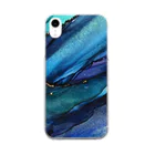 Artirie art studio のBlue wave  Clear Smartphone Case