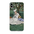 SONOTENI-ARTの012-002　エドゥアール・マネ　『庭のモネ一家』　クリア　スマホケース　iPhone XSMax専用デザイン　CC7 Clear Smartphone Case