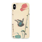 SONOTENI-ARTの024-002　歌川広重　『ポピーとスズメ』　クリア　スマホケース　iPhone XSMax専用デザイン　CC7 Clear Smartphone Case