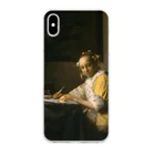 SONOTENI-ARTの008-009　フェルメール　『手紙を書く女』　クリア　スマホケース　iPhone XSMax専用デザイン　CC7 Clear Smartphone Case