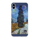 SONOTENI-ARTの005-003　ゴッホ　『糸杉と星の見える道』　クリア　スマホケース　iPhone XSMax専用デザイン　CC7 Clear Smartphone Case
