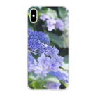 akane_art（茜音工房）の花フォト（アジサイ/紫） Clear Smartphone Case