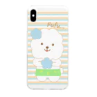 コロ。COLOM.犬いぬdogリボングッズ.のaloha!!!ビションフリーゼ犬【ふぅふぅ】スマホケース Clear Smartphone Case