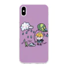 nuppuのTsubomiちゃん　雨も大好きシリーズA Clear Smartphone Case