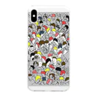 Keiji Art Shop (Japan)のCrowd スマートフォンクリアケース Clear Smartphone Case