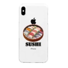 猫と釣り人のSUSHI_2R Clear Smartphone Case