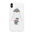 piggyのUFOと女の子(色付) Clear Smartphone Case