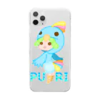 ウサネコのぷり☆インコちゃん Clear Smartphone Case