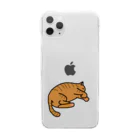 ゆるあにまるのすやすや猫 Clear Smartphone Case