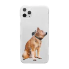 愛犬太郎のグッズの黄昏太郎【柴犬】 Clear Smartphone Case