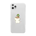 ko-ri @ねこ好きはむ好きLINEスタンプ販売中の白目がちなハムスター Clear Smartphone Case