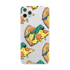 Mieko_Kawasakiの欲望のピザ🍕　GUILTY PLEASURE PIZZA AO TRANSPARENCY Clear Smartphone Case