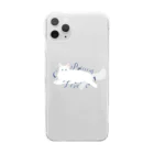 ミウラとみやこ🐱FIP闘病中の寵愛のお姫さま/ブルー Clear Smartphone Case