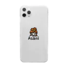 Asamiフェスグッズ WEB STOREのAsamiスマホケース Clear Smartphone Case