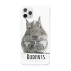 🍎デグーと服と雑貨屋さん🍏のRodents デグー　 Clear Smartphone Case